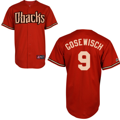 Tuffy Gosewisch #9 MLB Jersey-Arizona Diamondbacks Men's Authentic Alternate Orange Baseball Jersey